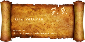 Funk Veturia névjegykártya